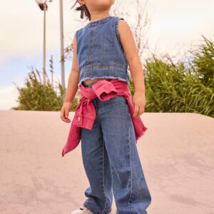 Pantalón Niña Denim Elástico