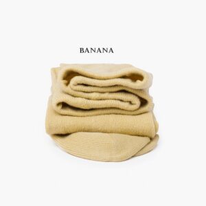 Leotardos infantiles algodón suave color banana